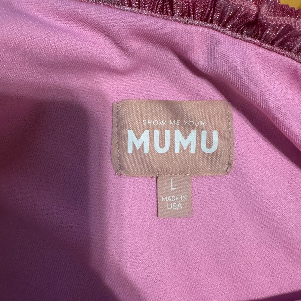 Show Me Your MuMu Pink Ruffled Dress - Picture 3 of 3